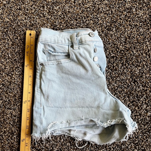 Light Blue Denim Women's Shorts - Picture 5 of 6